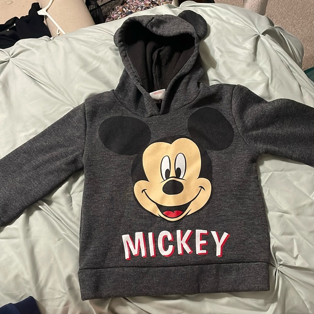 Mickey Mouse hoodie with mouse ears 2T